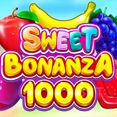 Sweet Bonanza 1000 online game logo by Pragmatic Play on 5gringos-greece.gr